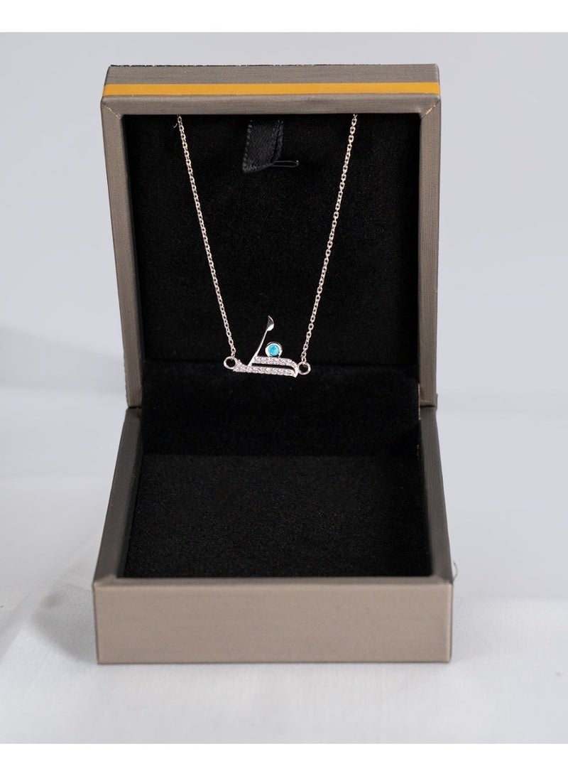 Kannan Jewels 925 Sterling Silver Arabic Letter Pendant - Image 3