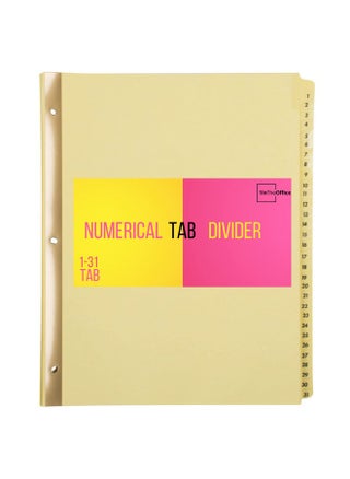 Numbered Tab Dividers131 Tab Dividers Binder Dividers Binder Dividers With Tabs Number File Dividers Binder Number Dividers Letter Size - pzsku/ZBB2B55E7F6D8A1910E35Z/45/_/1721982032/56960d32-6121-4369-9027-55fd3181b260