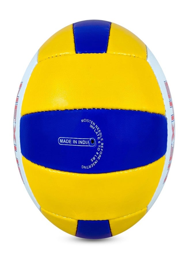Prokick Nexus Hand Stitched 18-P Volleyball, Yellow/Blue/White (Size 4) - Image 4