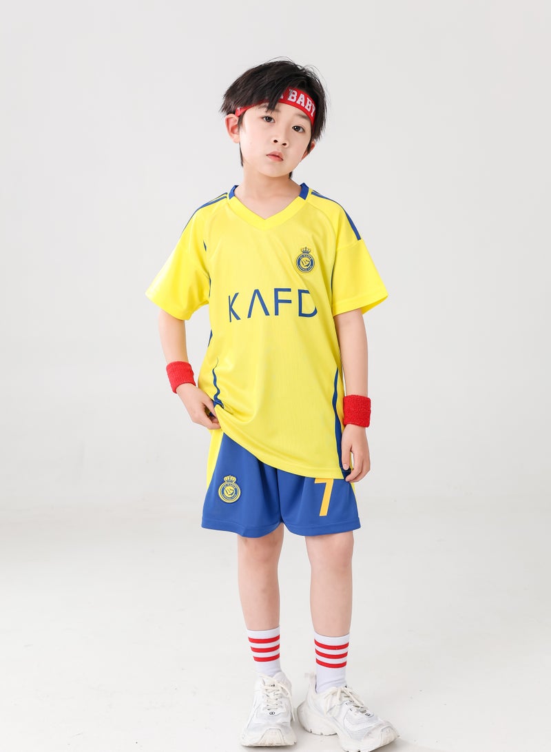 YITI Football Jersey Set for Kids Boys Girls Football Jersey Kit Children Football Uniforms Short-sleeved Football Shirts With Socks Sportswear-22  - Image 3
