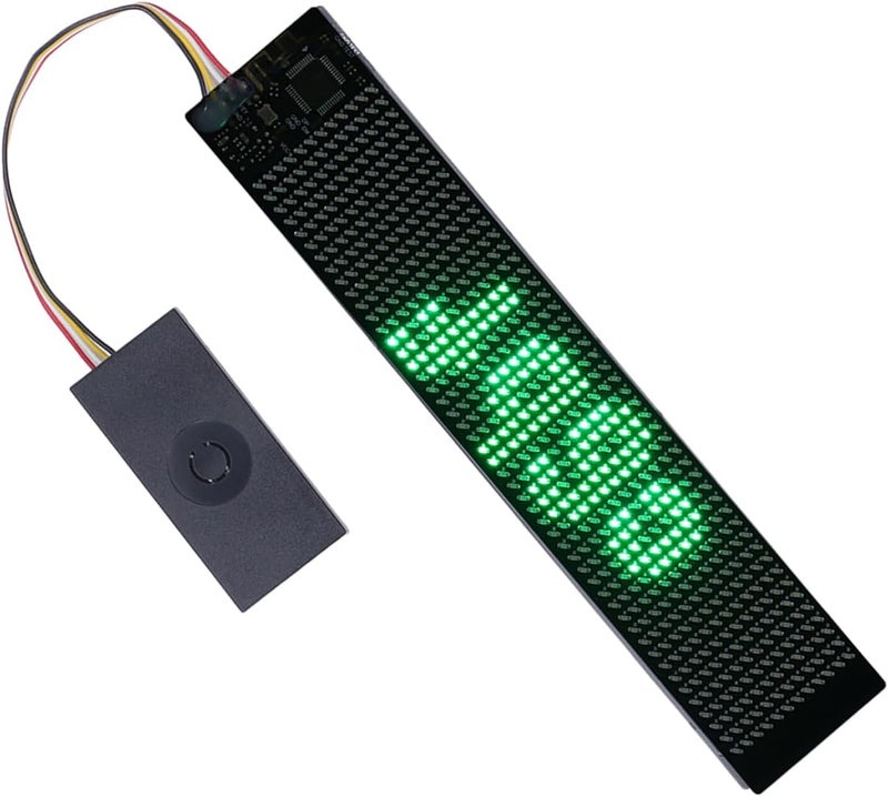 Programmable LED Panel for Shop Car Bar Hotel, Controlled Green LED Sign Display for Cycling Birthday Celebration, Portable Micro USB Charging Screen - Image 3