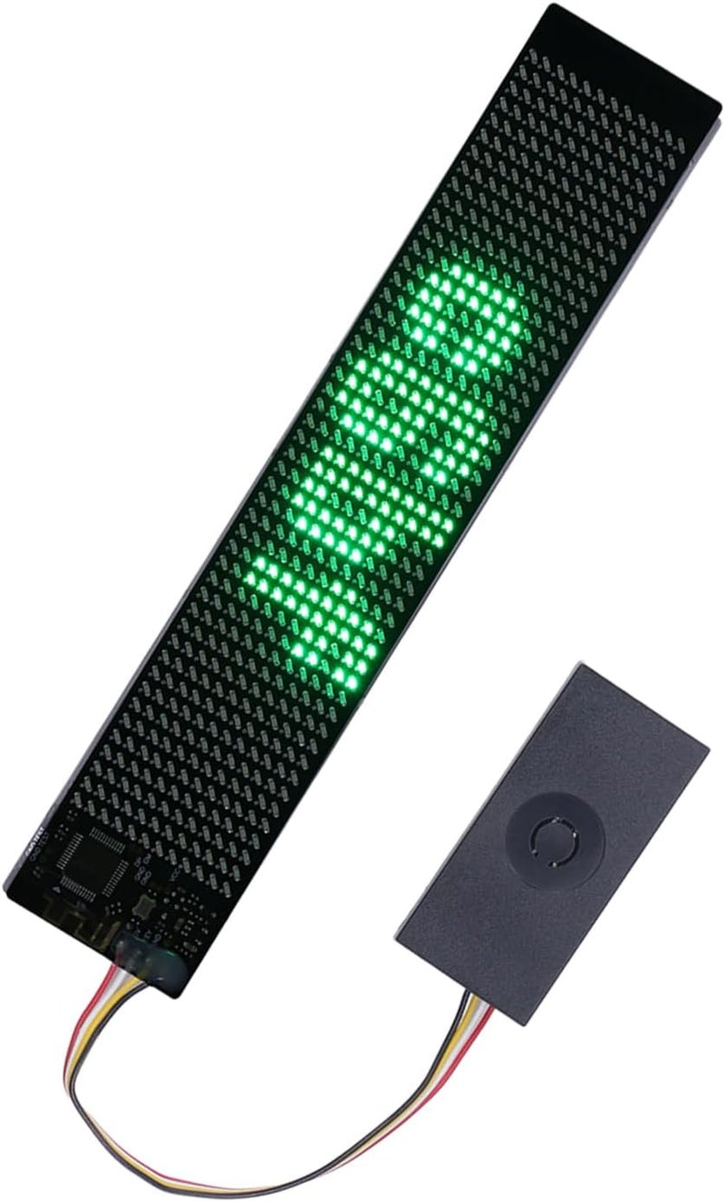Programmable LED Panel for Shop Car Bar Hotel, Controlled Green LED Sign Display for Cycling Birthday Celebration, Portable Micro USB Charging Screen - Image 2