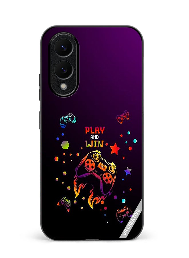 Protective Case Cover For Samsung Galaxy S25 Edge Play And Win Design Multicolour