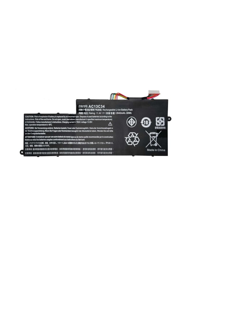 Terabyte AC13C34 Laptop Battery for Acer Aspire V5-122P V5-132P E3-111 E3-112V E3-111-C0M6 E3-111-C0UM E3-111-C5AL ES1-111M MS237 - Image 1