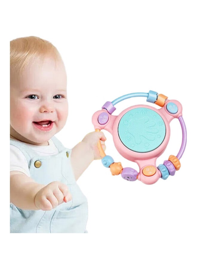 Mkbibi Baby Toy, 0-1 Year Old Hand Drum, Infant Early Education, Bead Rattle, Musical Pat Drum, 6816 - Image 1