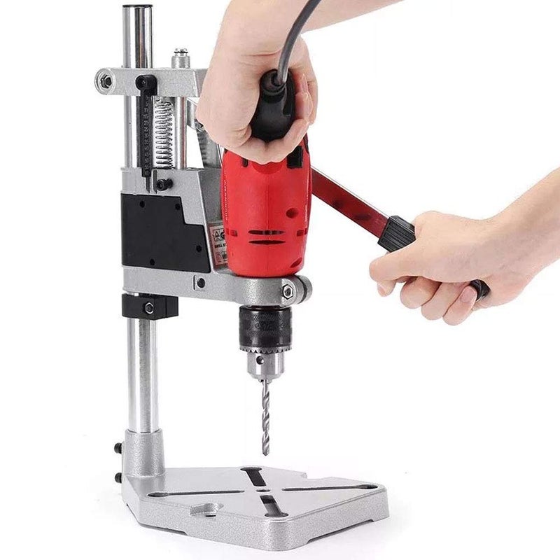 Shoppingekart Light wieght Hand Drill Machine Stand Converter to Bench Press 400mm SilverBlack  - Image 1