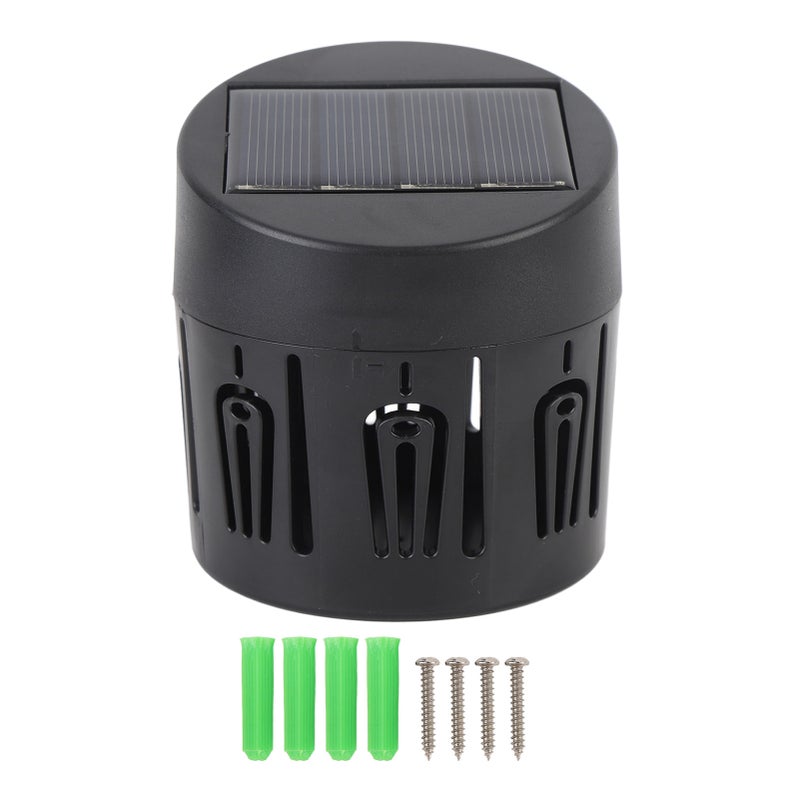 2 Pcs Solar Wall Light Flower Theme Decorative Water Proof Solar Fence Lamp for Backyard Yard Stair - Image 1