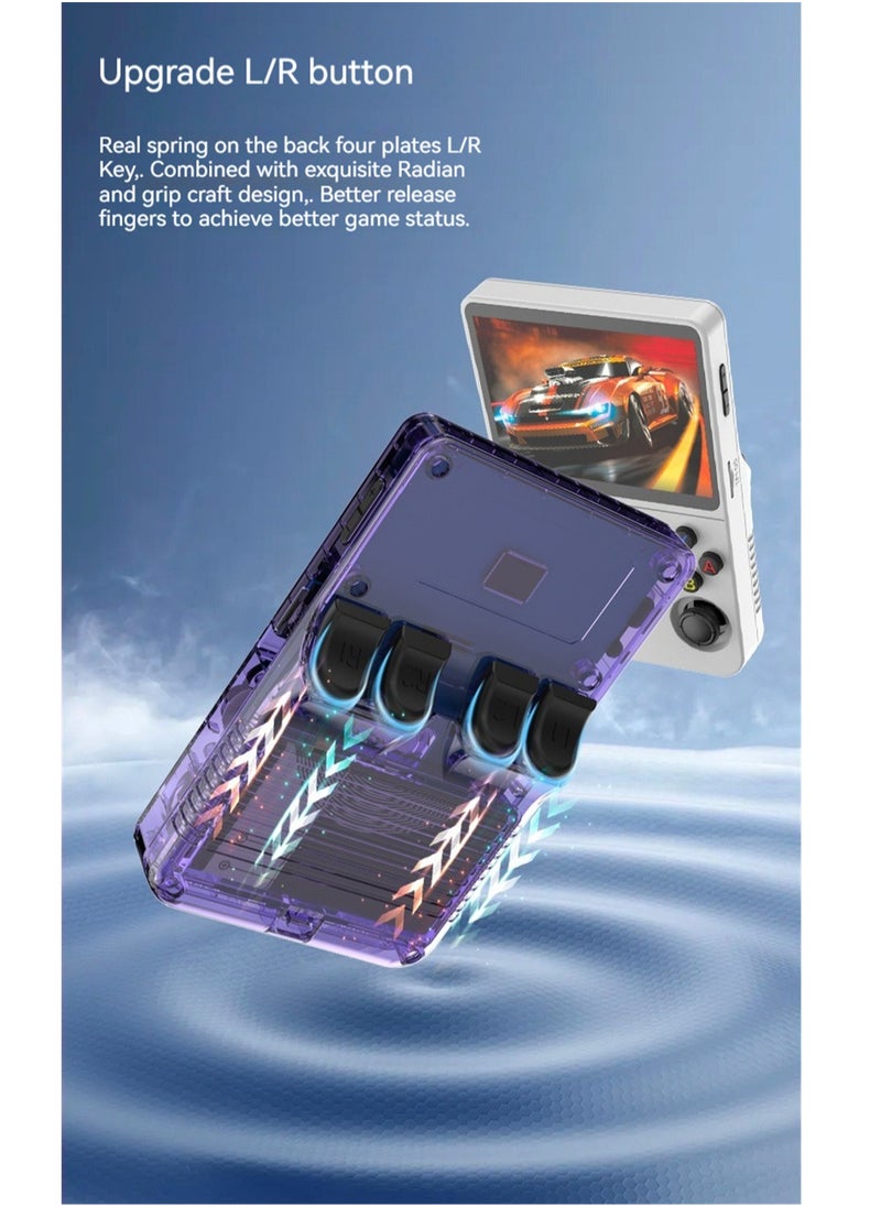 Handheld game console, retro game console that supports TV output, built-in 64GB classic games, 640*480 screen, dual 3Djoystick，10+emulators