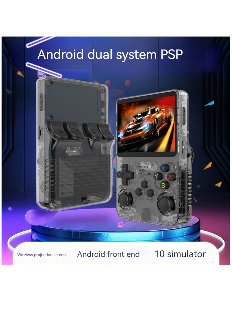 Handheld game console, retro game console that supports TV output, built-in 64GB classic games, 640*480 screen, dual 3Djoystick，10+emulators