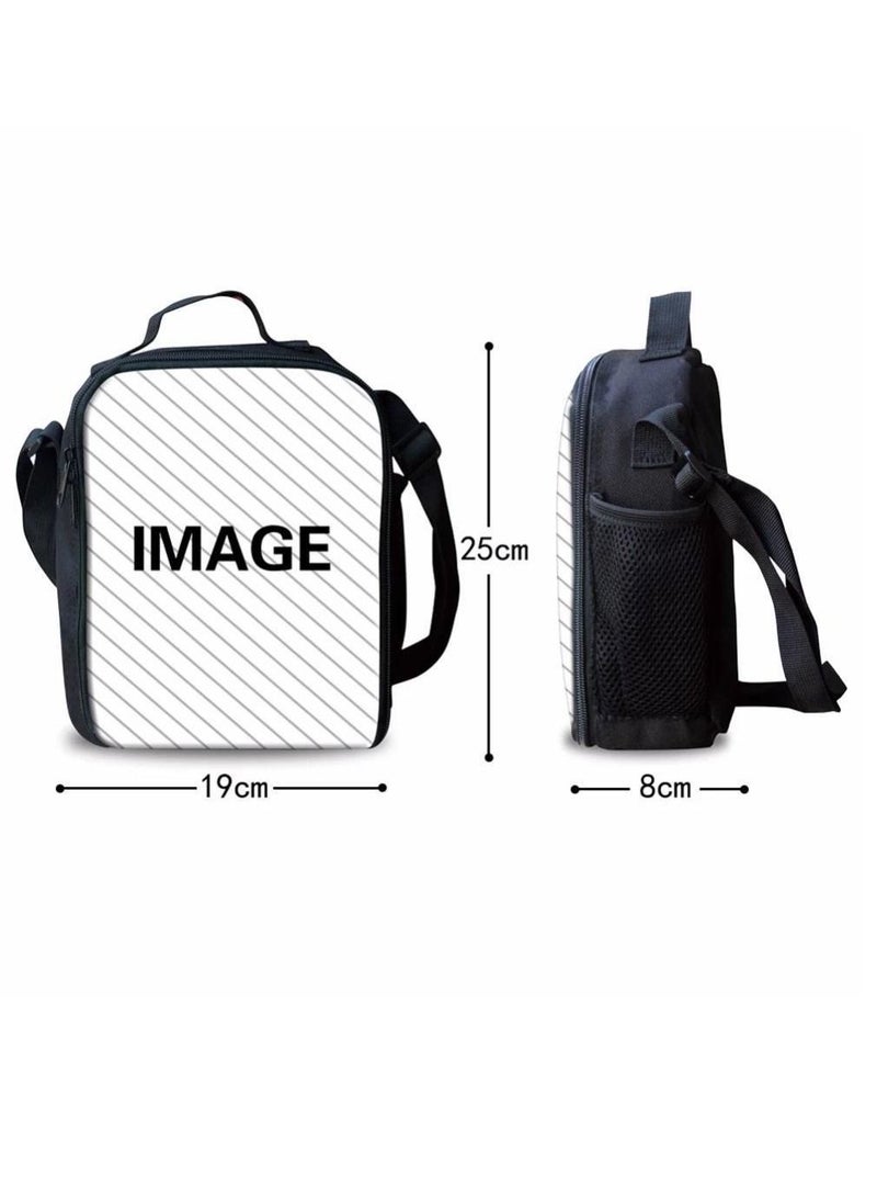 Y&D 3-Piece Pokemon 3D Print Insulated Lunch Backpack Set Multicolour - Image 4