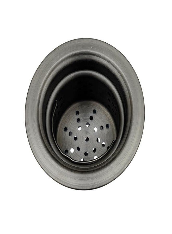 STARSTAR Kitchen Sink Drain Assembly for 3-1/2-inch Sink Opening Size, Strainer and Stopper with Deep Removable Waste Basket, Stainless Steel Sink Basket Strainer (Black) - Image 2