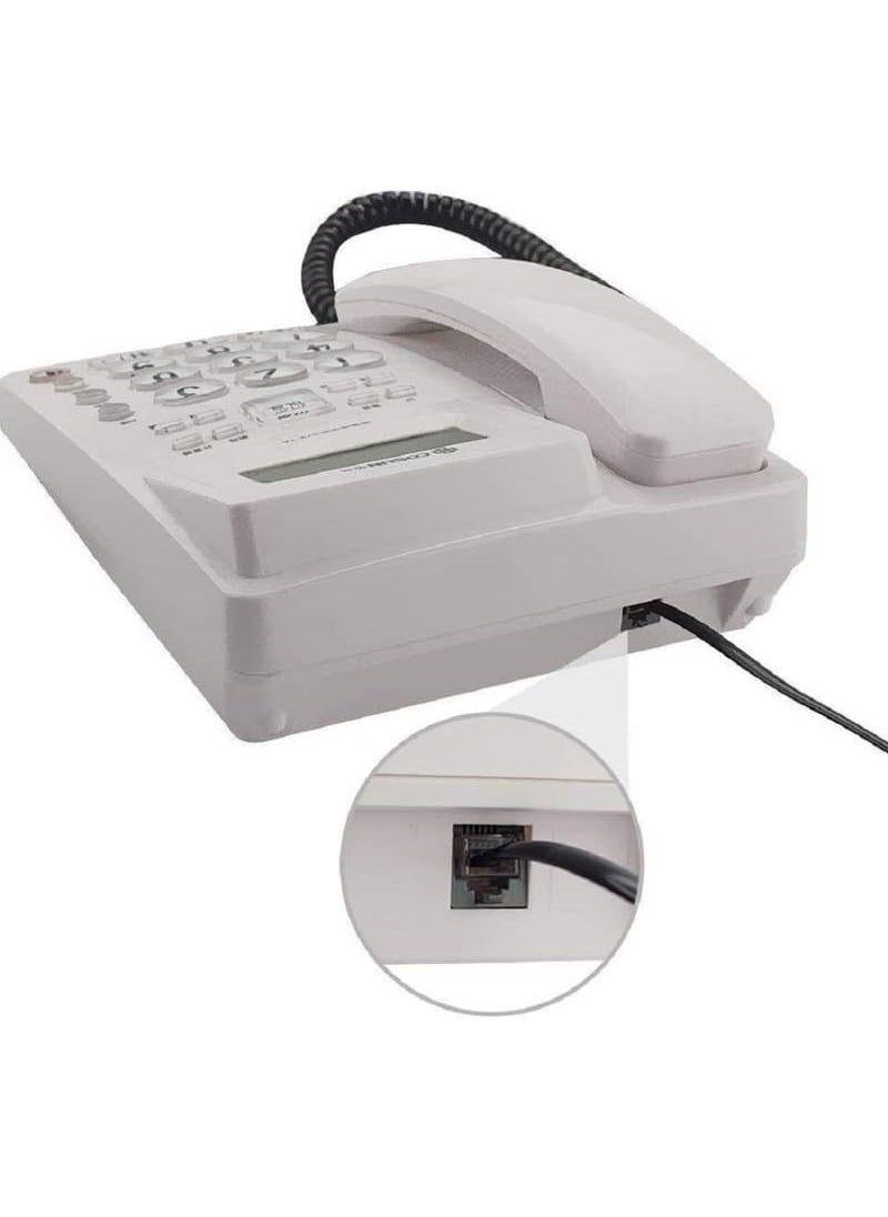 COPY LINE COPY LINE Telephone Line Wire Patch Cable Compatible for Landline Telephone RJ11 Connector Black 3 Meter  - Image 3