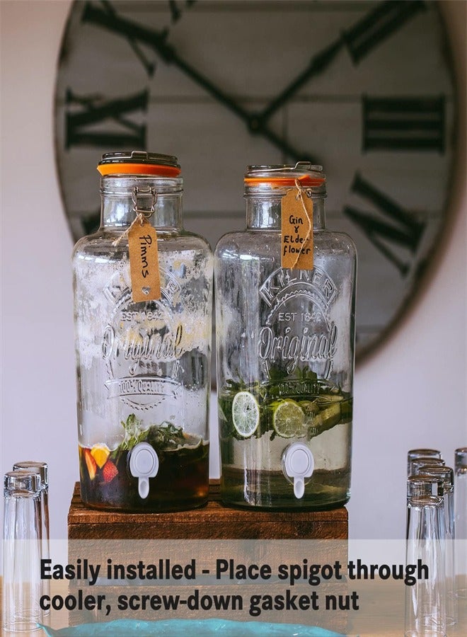 EXCEFORE, Push-Button Cooler Spigot, Compatible with Igloo 2, 3, 5 and 10 Gallon Beverage Coolers, Durable Water Cooler Replacement Faucets for Water Jugs - Image 2