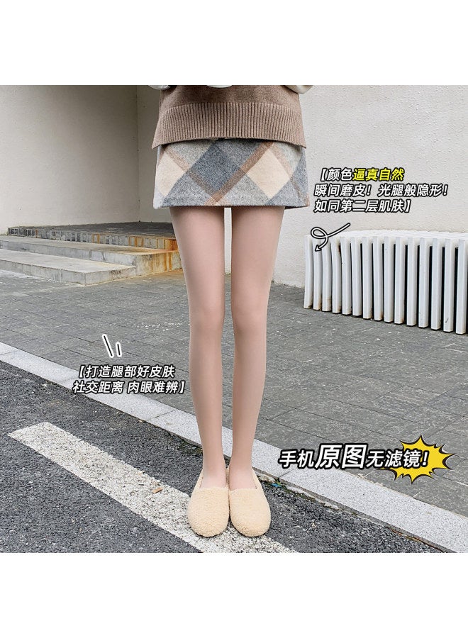 Modal Warm And Stylish Slimming High-Waist Tummy Control Fleece-Lined Tights For Women - Image 2