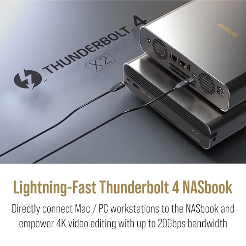 QNAP TBS-h574TX-i3-12G-US 5 Bay High-Performance E1.S All-Flash NASbook with Intel® Core™ Processor, Thunderbolt 4 and 10GbE (5G/2.5G/1G/100M/10M) Network Connectivity (Diskless) - Image 3