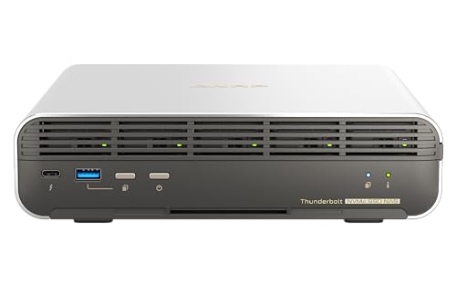 QNAP TBS-h574TX-i3-12G-US 5 Bay High-Performance E1.S All-Flash NASbook with Intel® Core™ Processor, Thunderbolt 4 and 10GbE (5G/2.5G/1G/100M/10M) Network Connectivity (Diskless) - Image 1