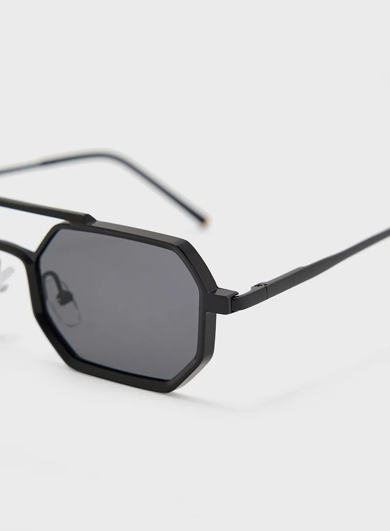 Seventy Five Casual Square Aviator Sunglasses
