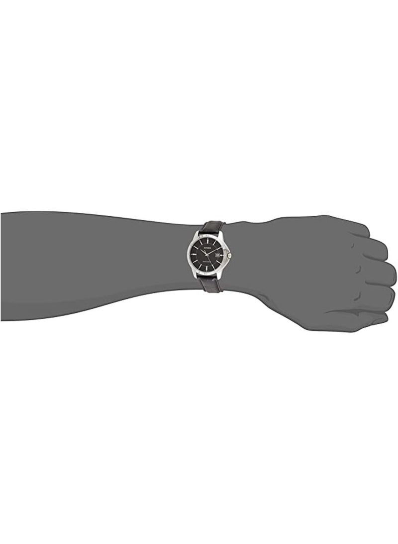 CASIO Men's Dress Series Water Resistant Leather Analog Watch MTP-V004L-1AUDF - Image 4