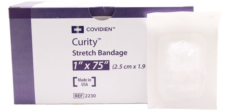 Kendall Curity Sterile Gauze Stretch Bandages 1 x 75 Box of 12