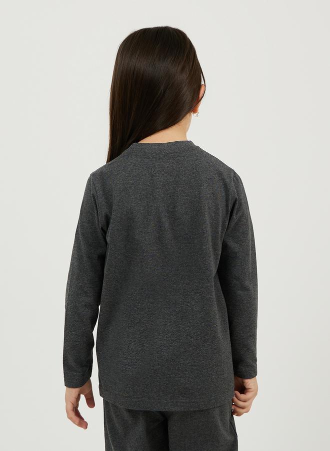 Styli Solid Round Neck T-Shirt  - Image 5