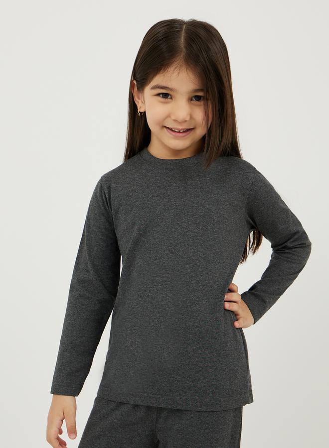Styli Solid Round Neck T-Shirt  - Image 3