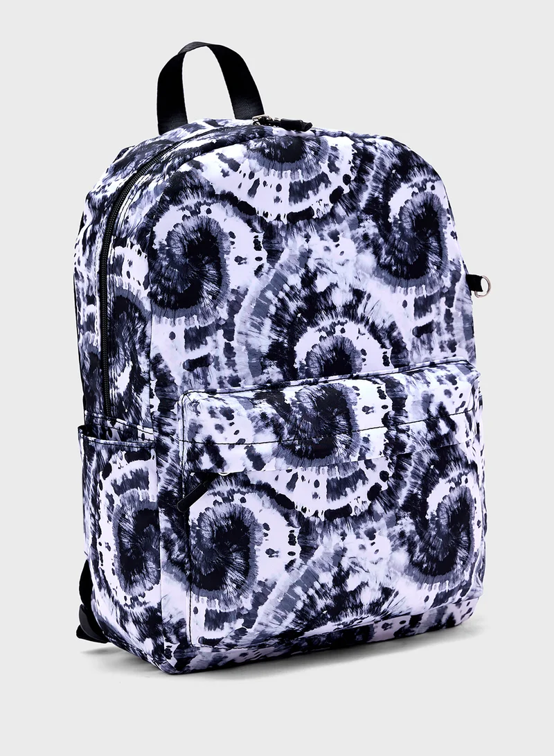 جينجر 3 Piece Set Laptop Tie & Dye Backpack, Lunch Bag And Pencil Case