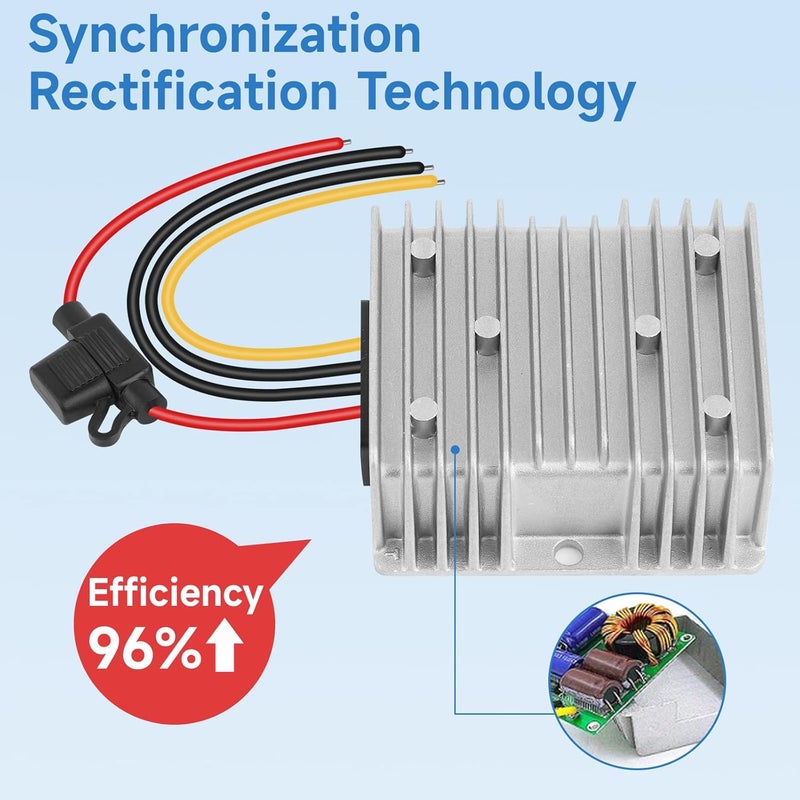 محول خفض الجهد من 24V DC إلى 12V 30A 360W منظم جهد مخفض - Image 5