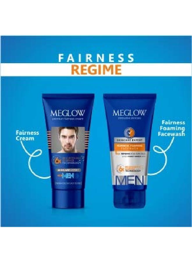 MEGLOW Fairness Combo Pack For Men Foaming Face Wash 70G And Face Cream 50G With Brightening Essence Technology For All Skin Type - Image 5