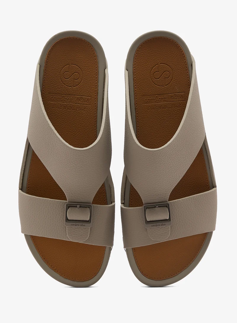 Comfort Plus KHAKI Classic Comfort Arabian Sandals for Men | Best Price UAE