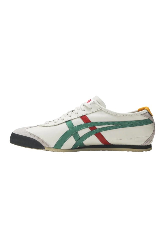 Onitsuka Tiger Mexico 66 Athleisure Sneakers for Men & Women – Beige/Green/Red – Retro Heritage Shoes with Suede & Leather Upper, Cushioned Footbed, Durable Rubber Outsole & Iconic Tiger Stripes – Stylish Casual Lifestyle Footwear by Onitsuka Tiger - Image 2