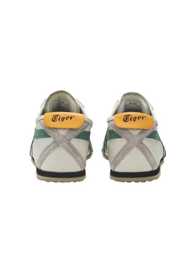 Onitsuka Tiger Mexico 66 Athleisure Sneakers for Men & Women – Beige/Green/Red – Retro Heritage Shoes with Suede & Leather Upper, Cushioned Footbed, Durable Rubber Outsole & Iconic Tiger Stripes – Stylish Casual Lifestyle Footwear by Onitsuka Tiger - Image 4