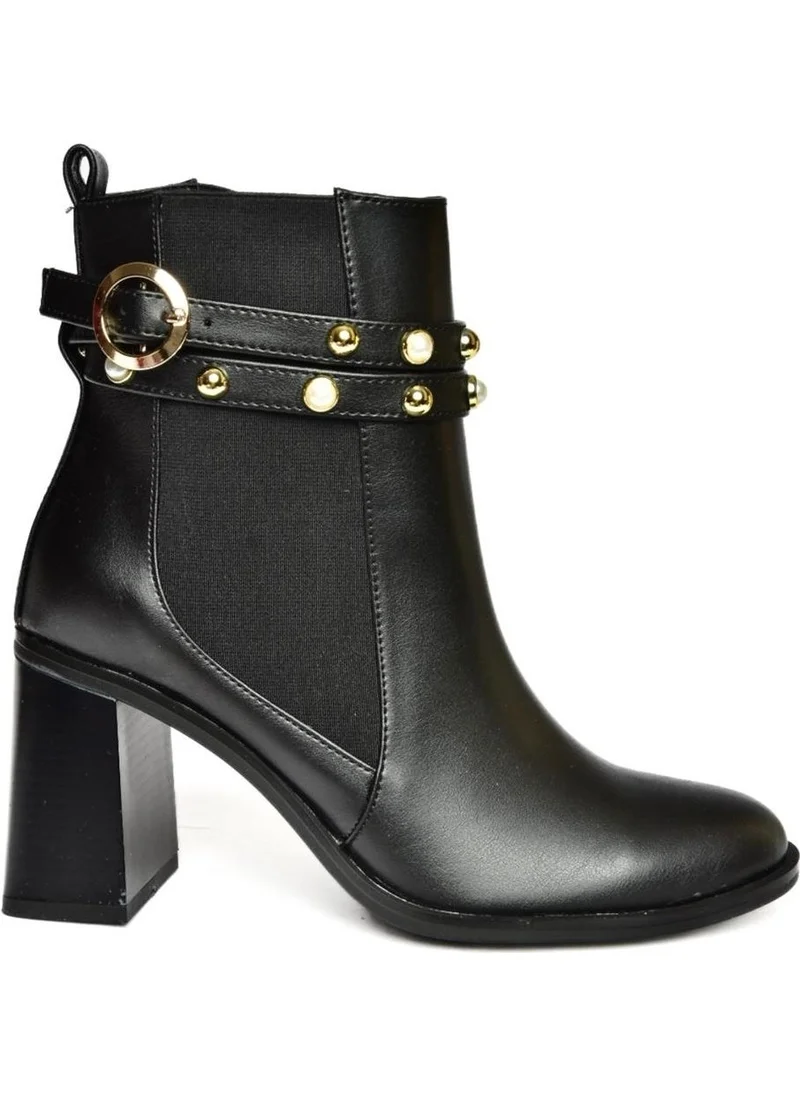 Fox Shoes R518101109 Black Thick Heeled Women's Boots