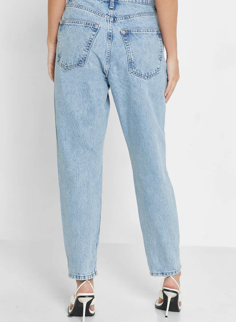 TOPSHOP High Waist Mom Jeans
