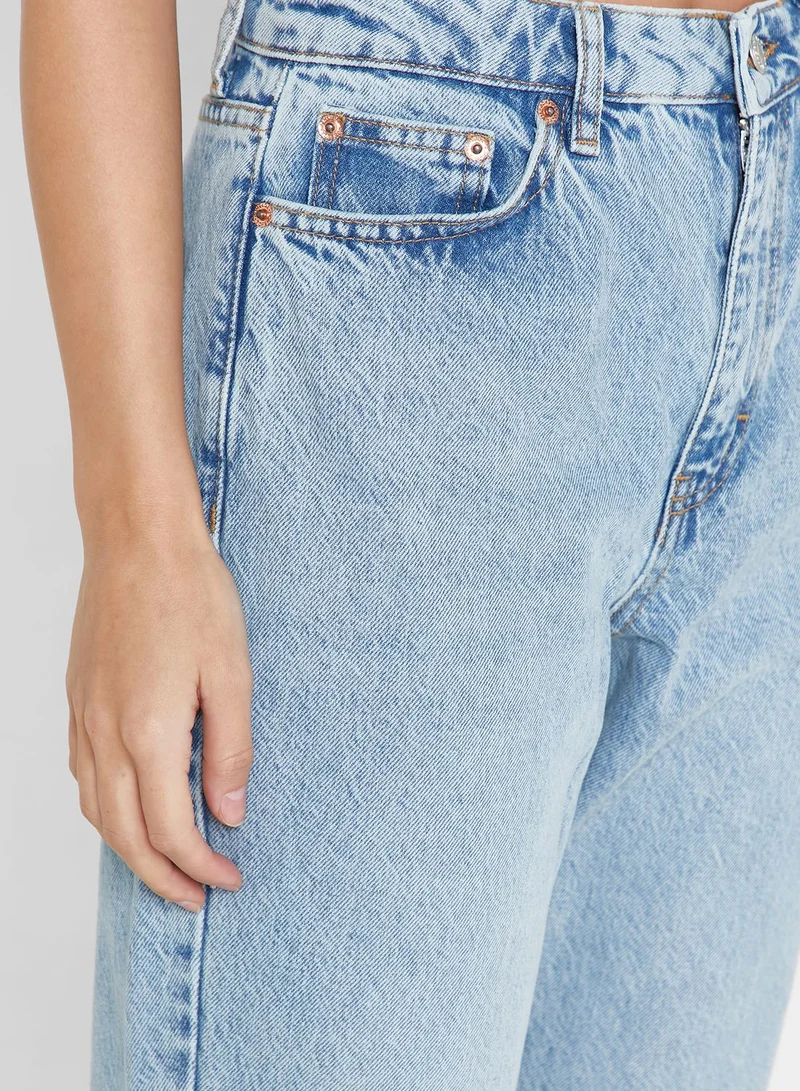 TOPSHOP High Waist Mom Jeans