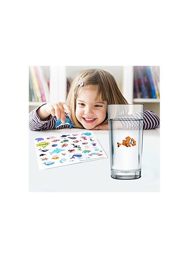 general Reusable Activity Sticker Learning Toys for Kids, Early Education Book Puzzle(Ocean) - Image 3