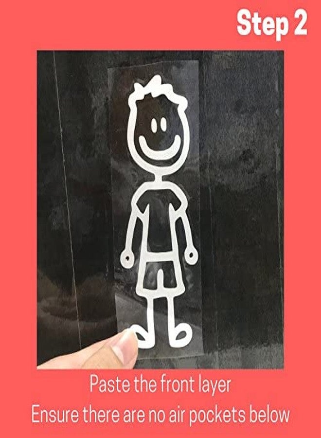 TownStix (Set of 6) Family Car Stickers Decals for Windows, Stick Figures - Image 5