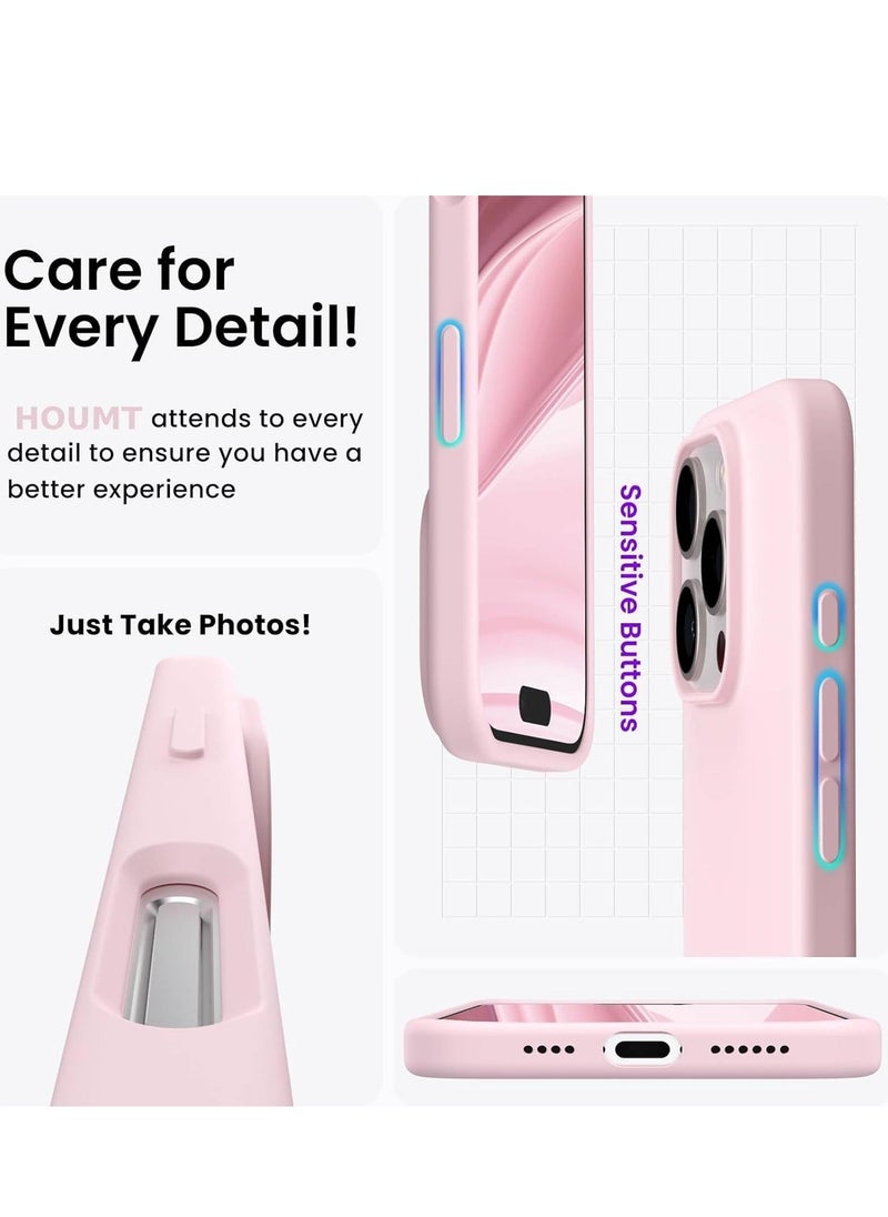 JAJEEK "New Soft Pink Silicone Case for iPhone 16 Pro – Anti-Scratch & Shockproof Protection" - Image 3