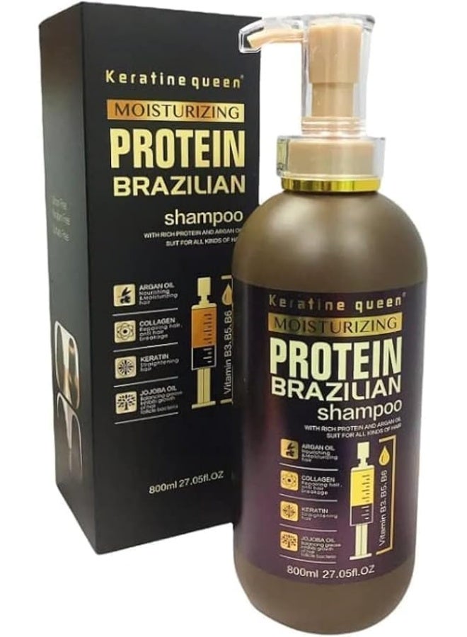 Keratine queen Brazilian Moisturizing Shampoo with Keratin Protein Queen, 800 ml - Image 1