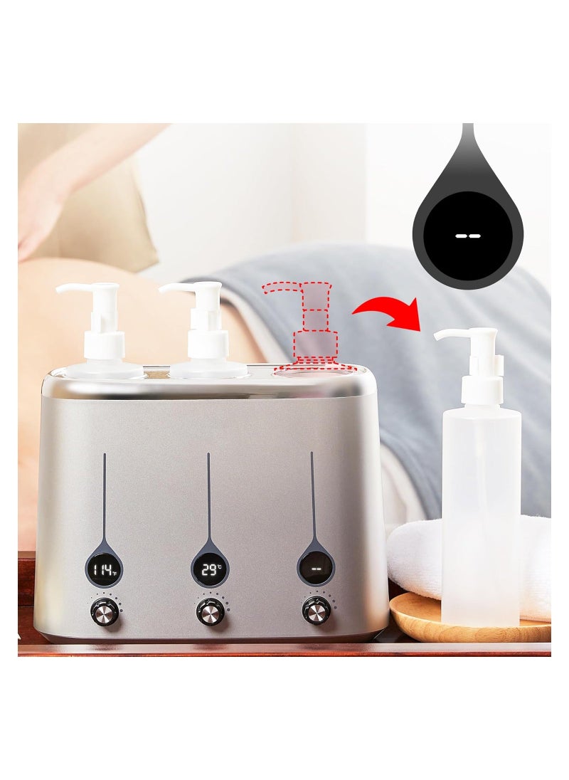 Generic - Gen-II 3-bottles Oil Warmer for Massage Therapy, Quick Oil & Lotion Warmer Heats 140°F- Sleek, Convenient Automatic Massage Oil Warmer Heater, Salon SPA Massage Body Therapy (European Regulations) - Image 1