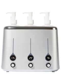 Gen-II 3-bottles Oil Warmer for Massage Therapy, Quick Oil & Lotion Warmer Heats 140°F- Sleek, Convenient Automatic Massage Oil Warmer Heater, Salon SPA Massage Body Therapy (European Regulations)