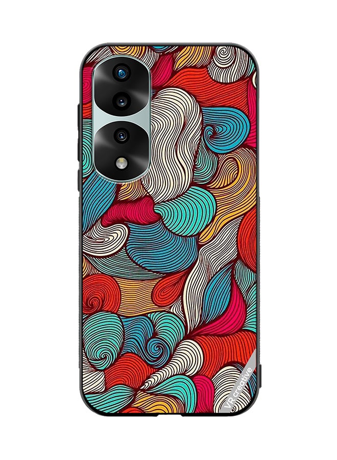 VR CREATIVE Protective Case Cover For Honor 70 Pro Flower Design Multicolour - Image 1