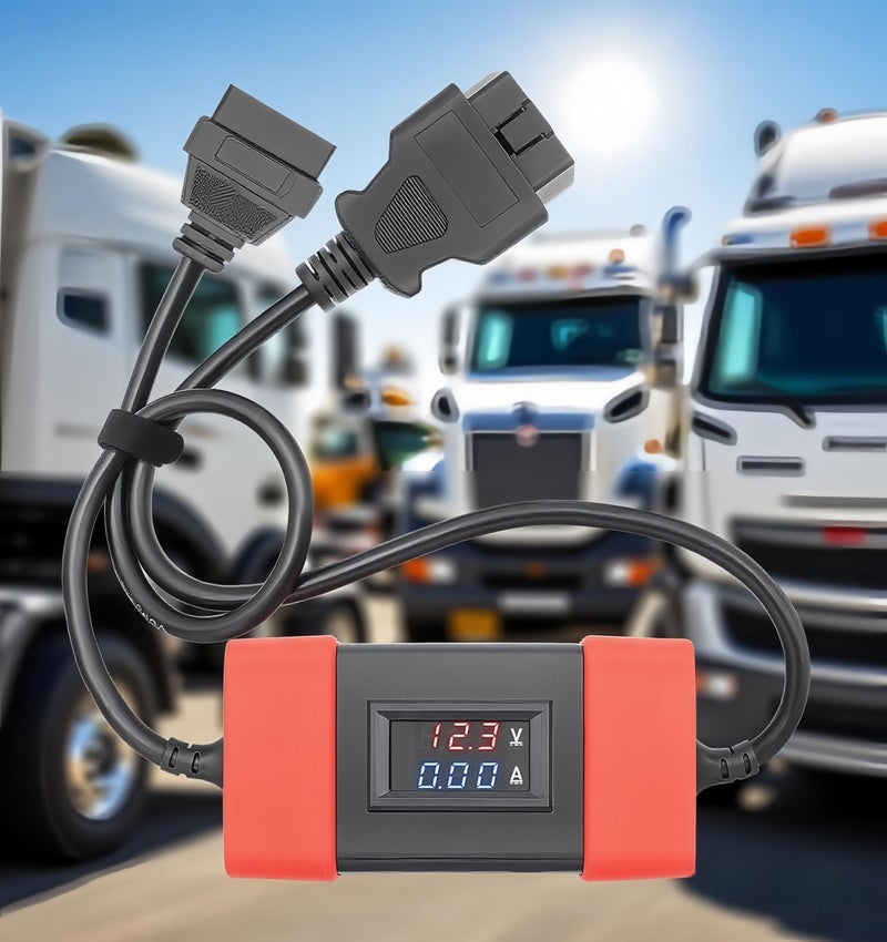 Washinglee محول Washinglee A0282 OBD2 من 24V إلى 12V للشاحنات الثقيلة التي تعمل بالديزل، لـ Launch X431 Easydiag 2.0/3.0/GOLO و Thinkdiag OBD2 Scanner. - Image 3