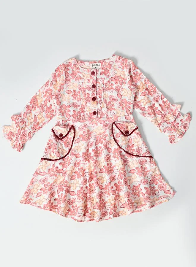 BELLA MODA Floral A-Line Dress