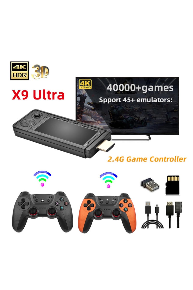 X9 Ultra 4K HD Arcade Home TV Mini Game Console Retro Game Emulator Console 2.4G Dual Wireless Controllers 128G - Image 5
