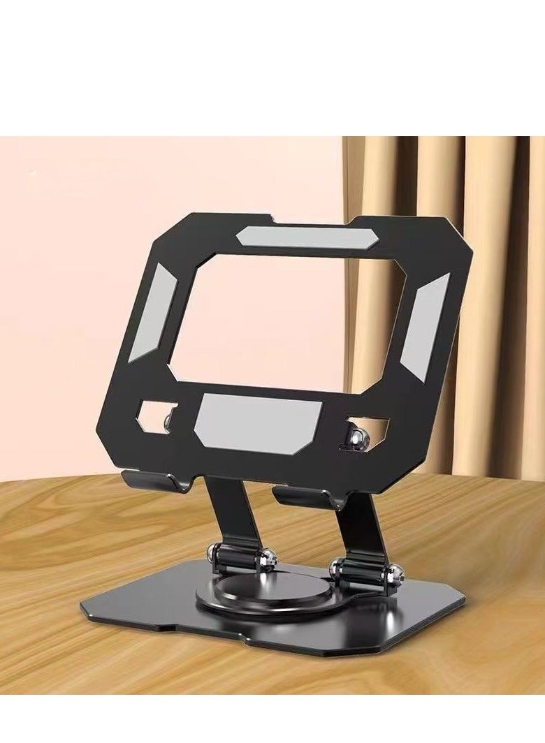 360° Rotating Laptop Stand, Foldable Metal Tablet Holder for Desk, Foldable and Lightweight Holder for Home Office, Work, Travel  - Image 1