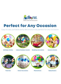 Balloonee Standard Disposable Helium Party Kit - Pack of 3, Helium Tank for Balloons At Home  - Image 4