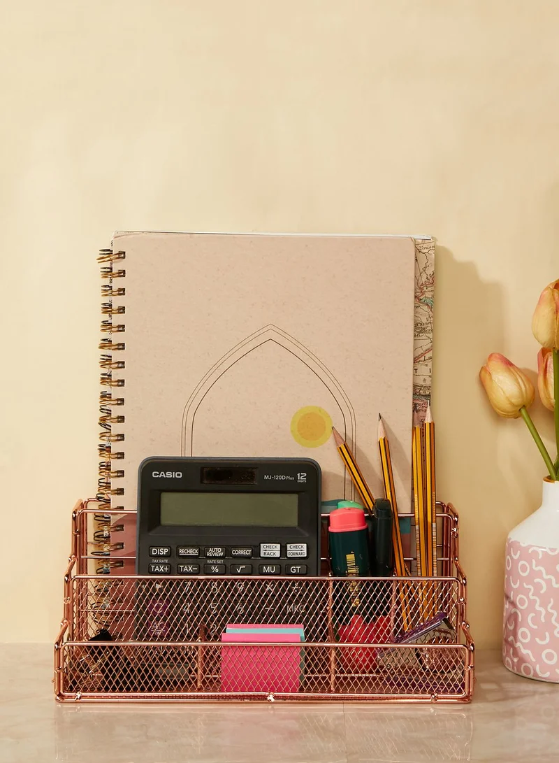 AURORA Rose Gold Stationery Storage Holder