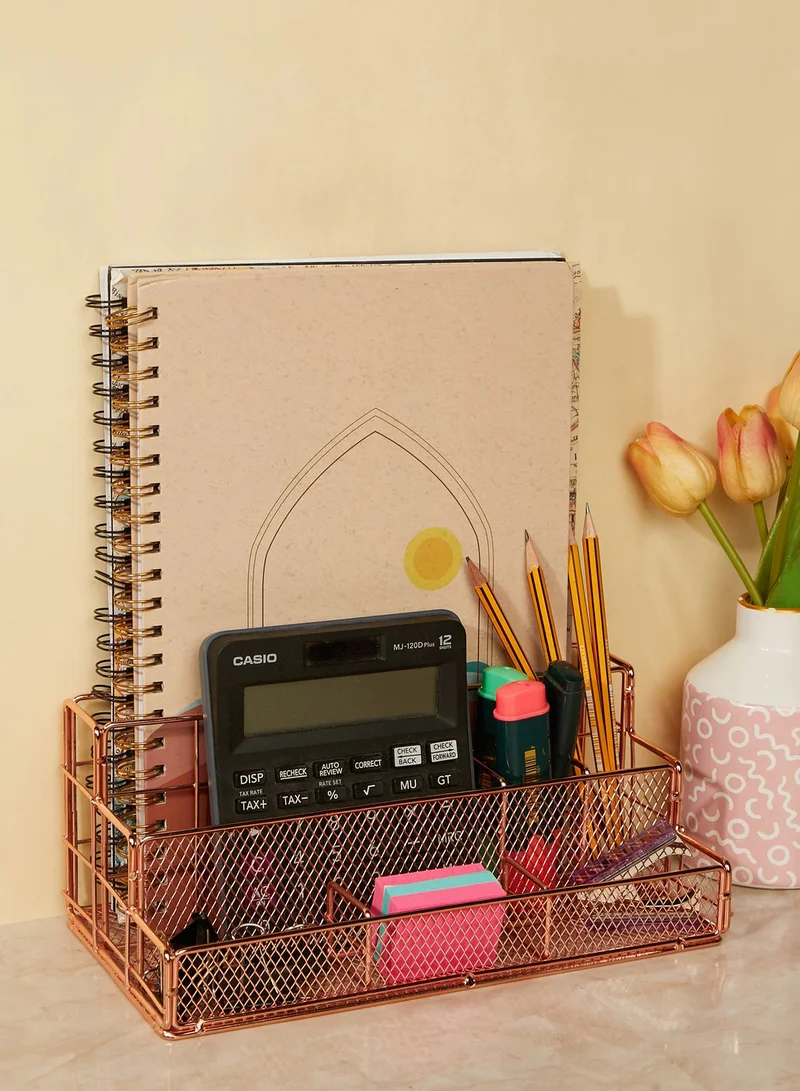 AURORA Rose Gold Stationery Storage Holder