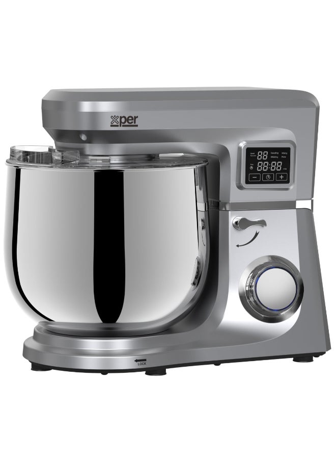 XPER - Xper Mixer 1100 Watts, 10 L., Touch Control, Timer, Silver, XPSM-1000-24 - Image 1