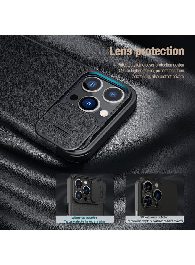 نيلكين جراب هاتف جلدي من سلسلة QIN Pro لهاتف iPhone 14 Pro Max - Image 5